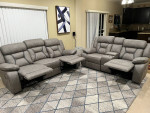 Dual Reclining Sofa and matching Loveseat