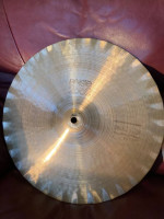 1978 Paiste 14” 2002 black label sound edge hi-hat drum cymbals. Made