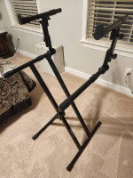 QUICK-LOK Two-Tier Keyboard Stand - New