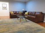 Set of Leather Couches from Crate & Barrel with Pullout Sofa
