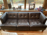 Leather sofa/loveseat/ottoman