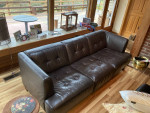 Leather sofa/loveseat/ottoman