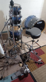 PDP PLATINUM SERIES DRUMSET W/SOFT ZIPPER BAGS