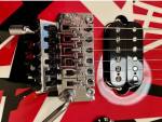EVH Striped Series Red with Black Stripes