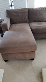 Sofa with Lounger-Taupe color