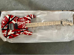 EVH Striped Series Red with Black Stripes