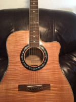 Fender T-Bucket acoustic Guitar flame like new