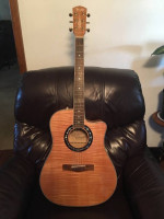 Fender T-Bucket acoustic Guitar flame like new