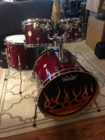 DW Design 6pc drum set 8/10/12/16/22/14 snare Cherry