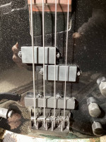 Fretless PJ Bass Guitar Pearl Black Metallic Brand New
