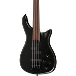 Fretless PJ Bass Guitar Pearl Black Metallic Brand New