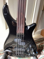 Fretless PJ Bass Pearl Black Rosewood New Unplayed