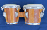 Vintage Bongos w/Tunable Heads 6" + 7" Banded Stave Construction