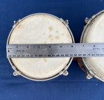 Vintage Bongos w/Tunable Heads 6" + 7" Banded Stave Construction