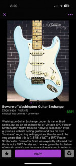RE: To My Valued Customers & Fellow Guitar Enthusiasts