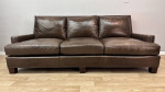 Lee Industries Leather Sofa