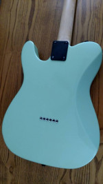 Fender Telecaster surf pearl, Satriani Dimarzios