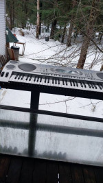 Casio keyboard with stand