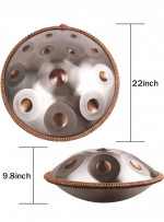 LOMUTY 12 Notes Professional Handpan in Minor D Hand Pan Steel Drum Percussion I