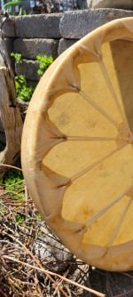 Buffalo Hand Drum 17" Made in Quebec - Never Used