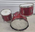 1966 Ludwig Club Date drum set red sparkle 22 14 13