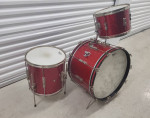 1966 Ludwig Club Date drum set red sparkle 22 14 13