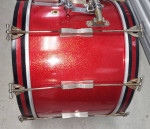 1966 Ludwig Club Date drum set red sparkle 22 14 13