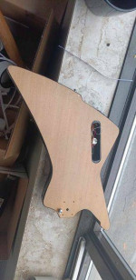 2 electric guitar projects BC Rich Warlock and Explorer