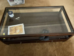 Luxury reclining leather sofa and loveseat for 5+coffee table+end tabl