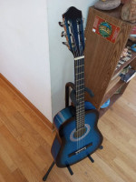 Blue Nylon String Guitar, exc cond