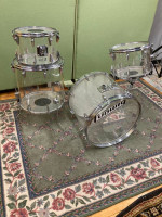 1960's Zickos Acrylic Clear Drums (18” floor tom)