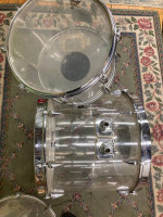 1960's Zickos Acrylic Clear Drums (18” floor tom)