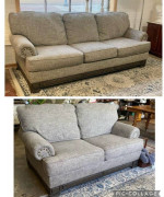 Sofa Set - Gray Sofa and Loveseat