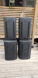 Bose F1 subwoofers and 812 line array tops.
