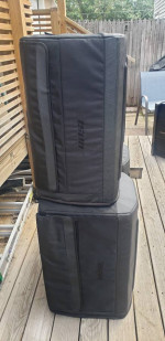 Bose F1 subwoofers and 812 line array tops.
