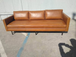 West Elm Axel Leather Sofa 89" Opened box