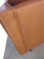 West Elm Axel Leather Sofa 89" Opened box