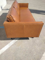 West Elm Axel Leather Sofa 89" Opened box