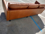 West Elm Axel Leather Sofa 89" Opened box