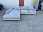 West Elm Haven 2 Piece Terminal Chaise Sectional Sofa (Canvas, Gray)