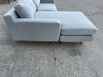 West Elm Eddy Flip Sofa Sectional ( Canvas, Gray)