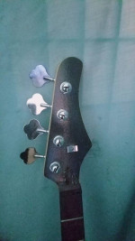 Generic P Bass Body Neck w Bridge Tuners Neck Plate Parts For Project