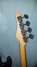Generic P Bass Body Neck w Bridge Tuners Neck Plate Parts For Project