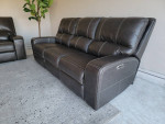 Leather Power Reclining Sofa and Loveseat