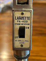Vintage Lafayette Model PA-409 Dynamic Microphone Works!