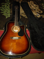Vintage V back Electric Guitar EXC Setup & hd.C.