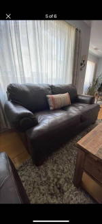 Leather Sofa & Chair Set / Couches - Set $150
