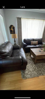 Leather Sofa & Chair Set / Couches - Set $150