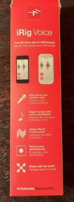 iRig Voice Handheld Karaoke Mic for Smartphones and Tablets