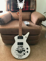 GUITAR-DEAN CADILIAC X JESSE JAMES CLASSIC  WHITE